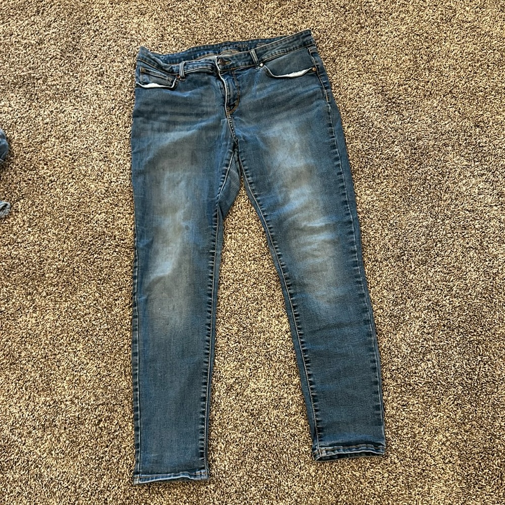 Blue jeans skinny stretch woman’s plus 14